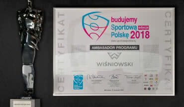 Tytuł Budowniczego Polskiego Sportu dla firmy Wiśniowski